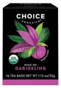 Choice Organics Darjeeling Black Tea - 16 Tea Bags