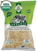 24 Mantra Organic Urad Whole without Skin - 2 lbs