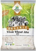 24 Mantra Organic Premium Whole Wheat Flour (Atta) - 2.2 lbs