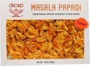 Deep Masala Papadi - Spicy Chickpea Flour Crisps