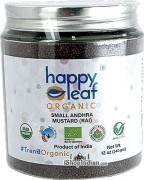 Happy Leaf Organic Small Andhra Mustard (Rai) - 12 oz bottle