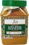 Jiva Organics Golden Milk Blend - Turmeric Tea Latte Mix - 1 lb jar