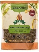 Laxmi Organic Whole Moong (Green Gram Whole) - 2 lbs