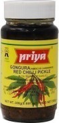 Priya Gongura Red Chili Pickle without Garlic