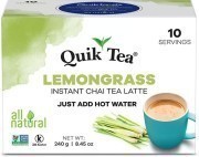 Quik Tea - Instant Lemongrass Chai (10 Pack)