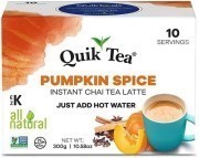 Quik Tea - Instant Pumpkin Spice Chai (10 Pack)