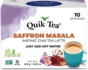 Quik Tea - Instant Saffron Masala Chai (10 Pack)