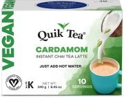 Quik Tea - Instant VEGAN Cardamom Chai (10 Pack)