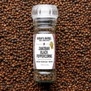 Burlap & Barrel Zanzibar Black Peppercorns - Grinder Jar