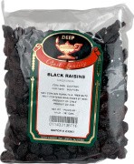 Deep Black Raisins