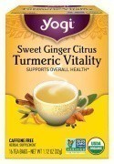 Yogi Sweet Ginger Citrus Turmeric Vitality Tea