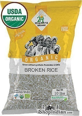 24 Mantra Organic Broken Rice - 10 lbs