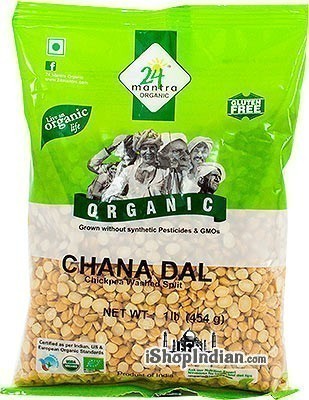 24 Mantra Organic Chana Dal / Bengal Gram - 1 lb