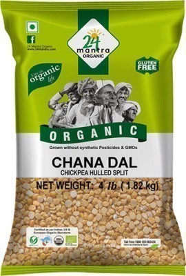 24 Mantra Organic Chana Dal / Bengal Gram - 4 lbs
