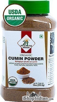 24 Mantra Organic Cumin Powder - 10 oz jar