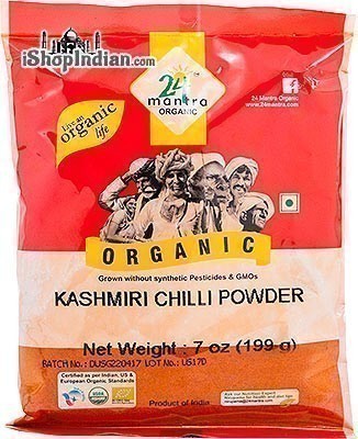 24 Mantra Organic Kashmiri Chili Powder - 7 oz