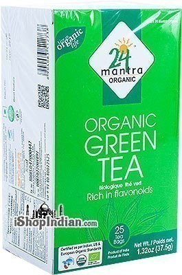 24 Mantra Organic Green Tea Bags - 25 CT