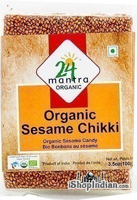24 Mantra Organic Sesame Chikki - Sesame Candy