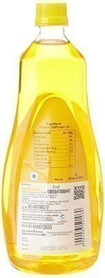 24 Mantra Organic Safflower Oil - 1 liter - back