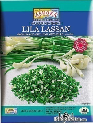 Ashoka Lila Lassan - Green Garlic (Cut) (FROZEN)