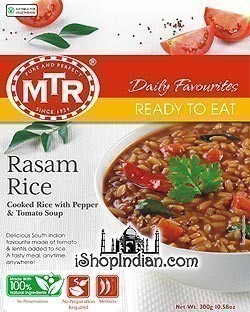 MTR Rasam Rice - Rice with Pepper and Tomato Soup (Ready-to-Eat)