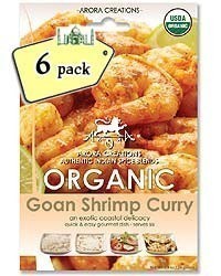 Arora Creations Organic Goan Shrimp and Fish Curry Masala - 6 PACK