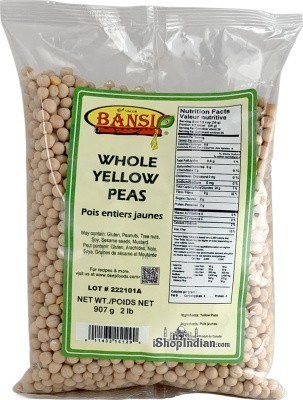 Bansi Whole Yellow Peas - 2 lbs