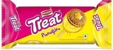Britannia Treat Biscuits - Pineapple Cream Flavor