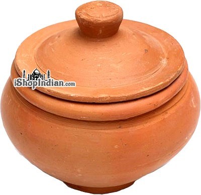 Indian clay yogurt pot