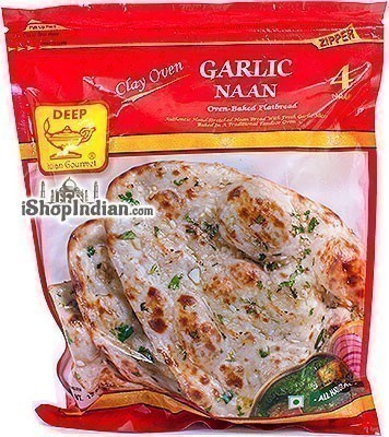 Deep Garlic Naan - 4 Pcs (FROZEN)