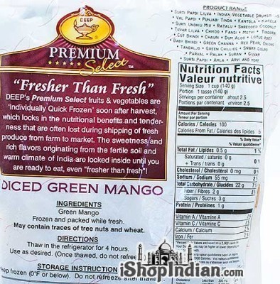Deep Diced Green Mango (FROZEN) - back