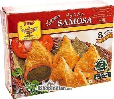 Deep Punjabi Style Samosa (Jumbo) - 8 pcs (FROZEN)