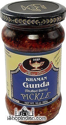 Deep Khaman Gunda (Stuffed Berry) Pickle