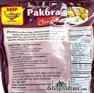 Deep Pakora Onion (FROZEN) - back