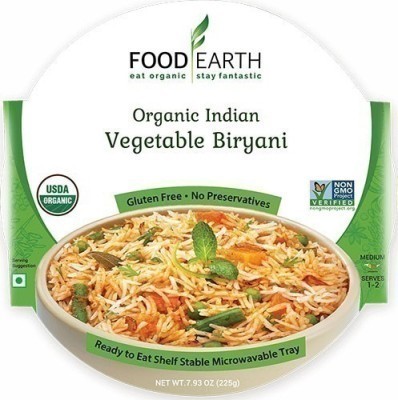 Food Earth Organic Vegetable Biryani (Ready-to-Eat)