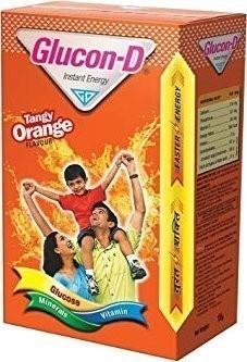 Glucon-D Instant Energy Glucose Powder - Tangy Orange Flavor