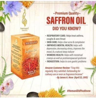 Hemani Saffron Oil - Did you Know?