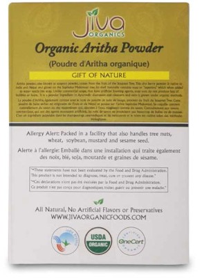 Jiva Organic Aritha Powder - Back