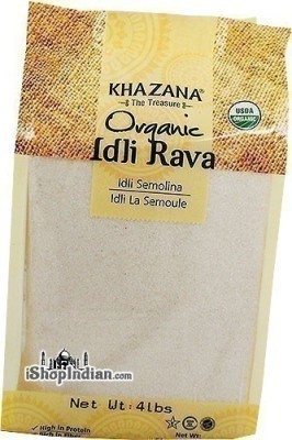 Khazana Organic Idli Rava (Cream of Rice) - 4 lbs
