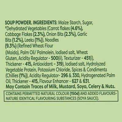 Knorr Hot & Sour Vegetable Soup Mix Ingredients