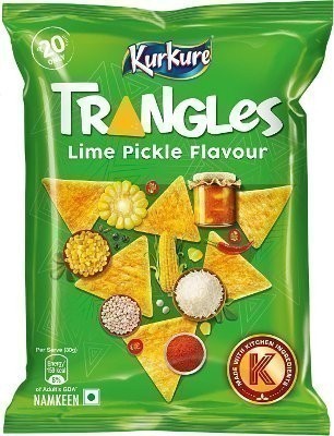 Kurkure- Triangles Lime Pickle Flavour