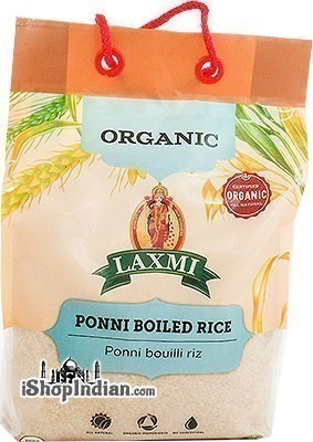 Laxmi Organic Ponni Boiled Rice - 10 lbs