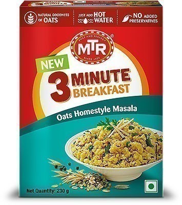 MTR Instant Oats Homestyle Masala - 3 Minute Breakfast - 230 gms