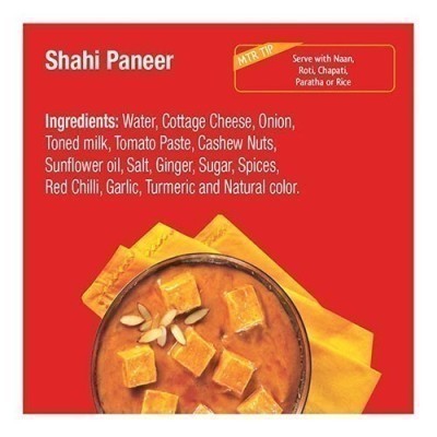 MTR Shahi Paneer (Ready-to-Eat) - Ingredients