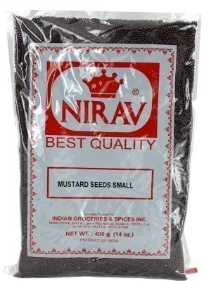 Nirav Mustard Seeds (Small) Andhra Mustard - 14 oz - Pack Shot