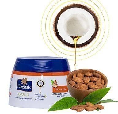 Parachute Gold Natural Shine (Coconut & Almond) Hair Cream