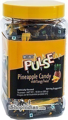 Pulse Pineapple Candy With Tangy Twist - 10.5 oz