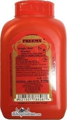 Preema Bright Red Food Color Powder