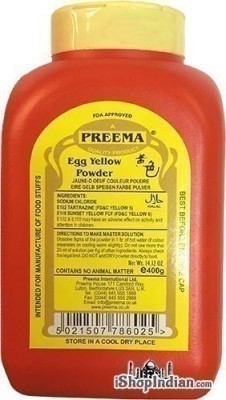 Preema Egg Yellow Food Color Powder