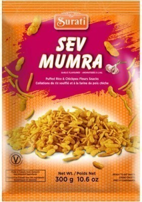 Surati Sev Mumra - Garlic Flavored